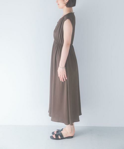 URBAN RESEARCH ROSSO / アーバンリサーチ ロッソ ワンピース | 楊柳サテンウエストマークワンピース | 詳細9