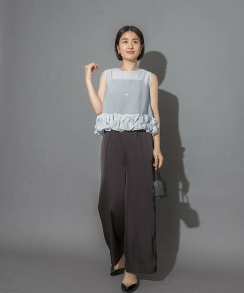 URBAN RESEARCH ROSSO / アーバンリサーチ ロッソ サロペット・オールインワン | フリルヘムブラウスセットアップ | 詳細3