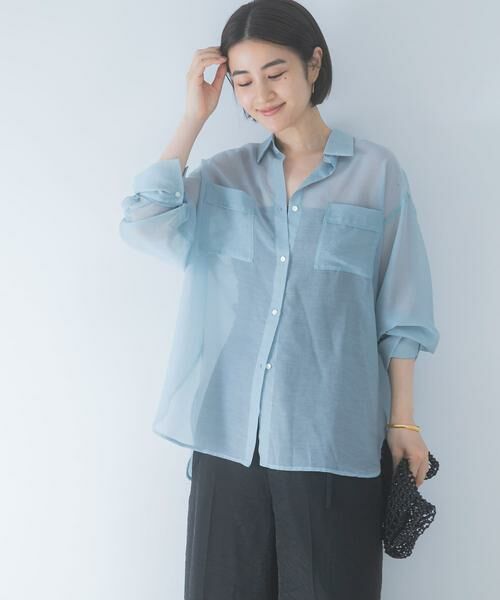 URBAN RESEARCH ROSSO / アーバンリサーチ ロッソ シャツ・ブラウス | シアースキッパーシャツ（ブルー系その他）