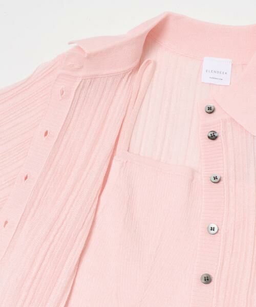 URBAN RESEARCH ROSSO / アーバンリサーチ ロッソ カーディガン・ボレロ | ELENDEEK　SHEER PLEATS KNIT TOP | 詳細8