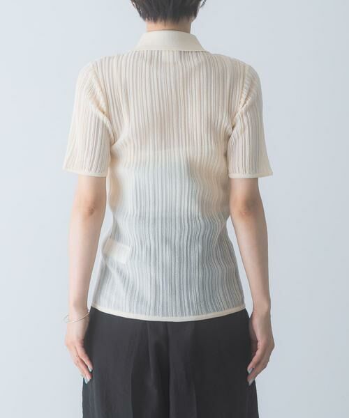 URBAN RESEARCH ROSSO / アーバンリサーチ ロッソ カーディガン・ボレロ | ELENDEEK　SHEER PLEATS KNIT TOP | 詳細17