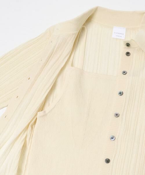 URBAN RESEARCH ROSSO / アーバンリサーチ ロッソ カーディガン・ボレロ | ELENDEEK　SHEER PLEATS KNIT TOP | 詳細19