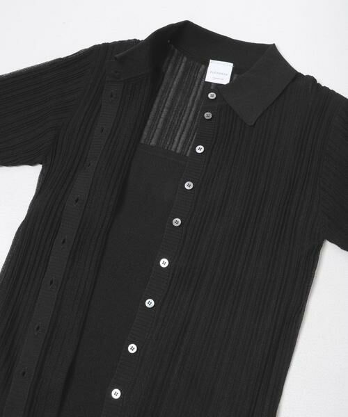 URBAN RESEARCH ROSSO / アーバンリサーチ ロッソ カーディガン・ボレロ | ELENDEEK　SHEER PLEATS KNIT TOP | 詳細9