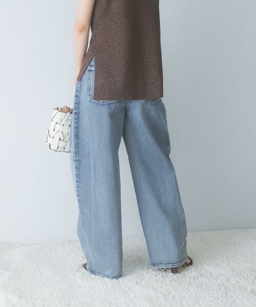 URBAN RESEARCH ROSSO / アーバンリサーチ ロッソ その他パンツ | ELENDEEK　PANEL TUK DENIM WIDE PANTS | 詳細3