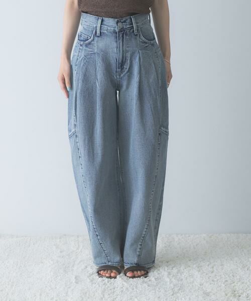 URBAN RESEARCH ROSSO / アーバンリサーチ ロッソ その他パンツ | ELENDEEK　PANEL TUK DENIM WIDE PANTS | 詳細5