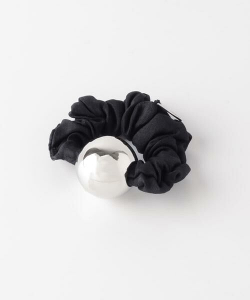 URBAN RESEARCH ROSSO / アーバンリサーチ ロッソ ヘアゴム・シュシュ | heyep　M METAL BALL SILK SCRUNCHIE（ブラック）