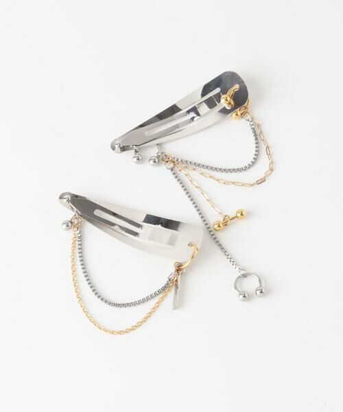 URBAN RESEARCH ROSSO / アーバンリサーチ ロッソ カチューシャ・カチューム・その他 | heyep　PIERCED CHAIN HAIR CLIP 2-PIECE | 詳細2