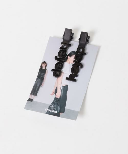 URBAN RESEARCH ROSSO / アーバンリサーチ ロッソ カチューシャ・カチューム・その他 | heyep　FLAT LOGO HAIR PIN 2-PIECE | 詳細3