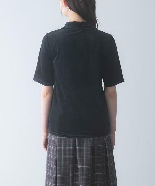 URBAN RESEARCH ROSSO / アーバンリサーチ ロッソ Tシャツ | シアーストライプベロアポロカットソー | 詳細15