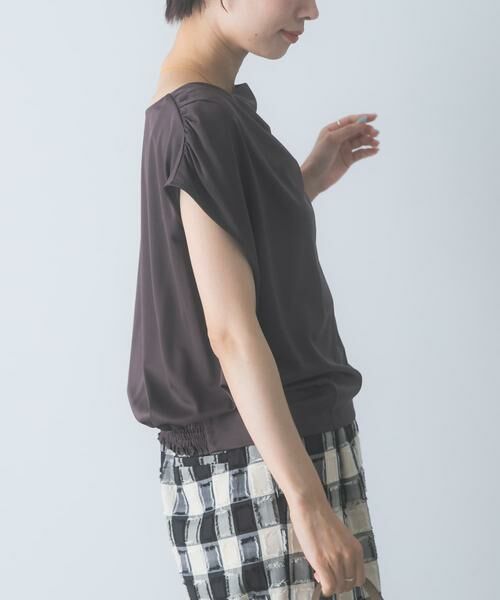 URBAN RESEARCH ROSSO / アーバンリサーチ ロッソ Tシャツ | トリアセ混ドレープネックカットソー | 詳細2