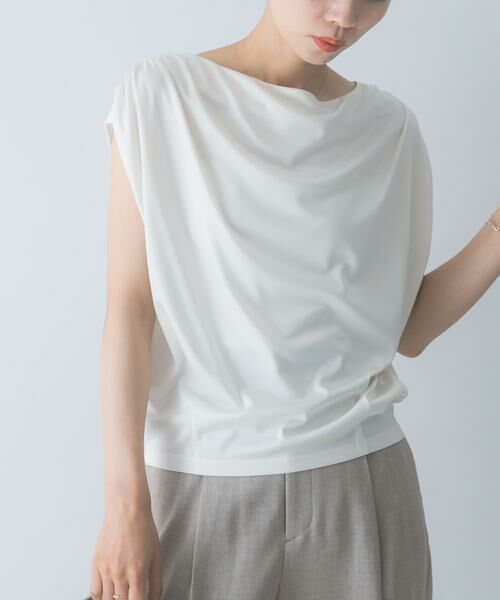 URBAN RESEARCH ROSSO / アーバンリサーチ ロッソ Tシャツ | トリアセ混ドレープネックカットソー | 詳細12