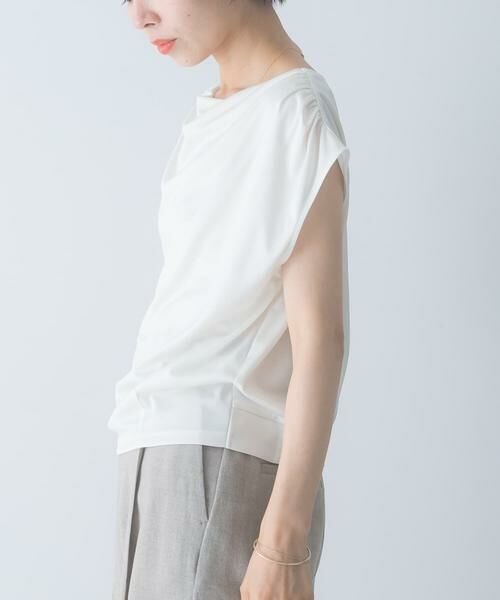 URBAN RESEARCH ROSSO / アーバンリサーチ ロッソ Tシャツ | トリアセ混ドレープネックカットソー | 詳細13