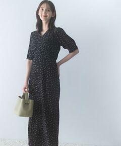 URBAN RESEARCH ROSSO / アーバンリサーチ ロッソ ワンピース | 『WEB限定』Vネックストレートフラワープリントワンピース