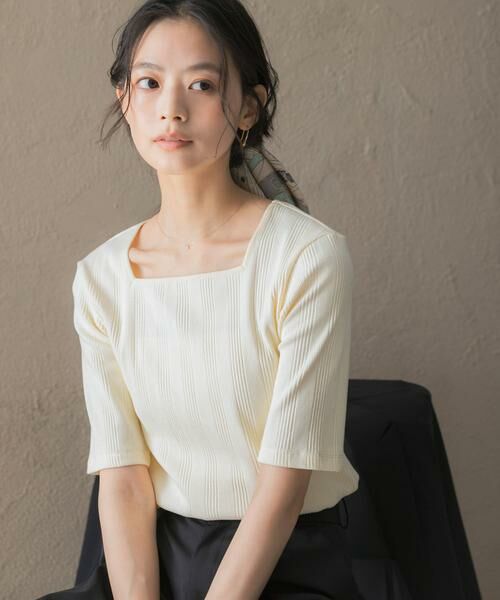 URBAN RESEARCH ROSSO / アーバンリサーチ ロッソ Tシャツ | 汗染み防止スクエアネックプルオーバー | 詳細6