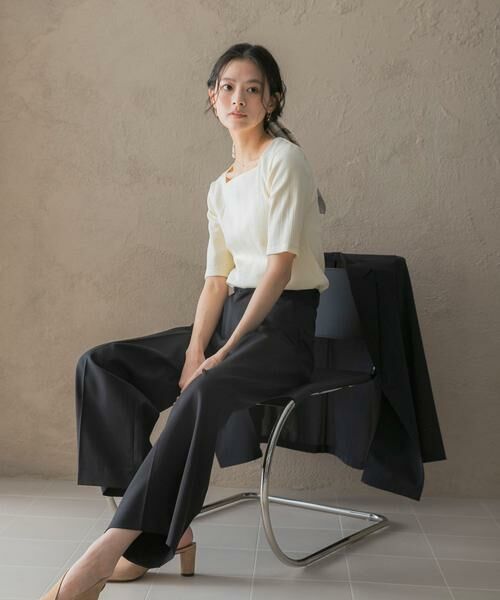 URBAN RESEARCH ROSSO / アーバンリサーチ ロッソ Tシャツ | 汗染み防止スクエアネックプルオーバー（オフホワイト）