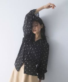 URBAN RESEARCH ROSSO / アーバンリサーチ ロッソ シャツ・ブラウス | 『WEB限定』フラワー刺繍ピンタックフリルブラウス