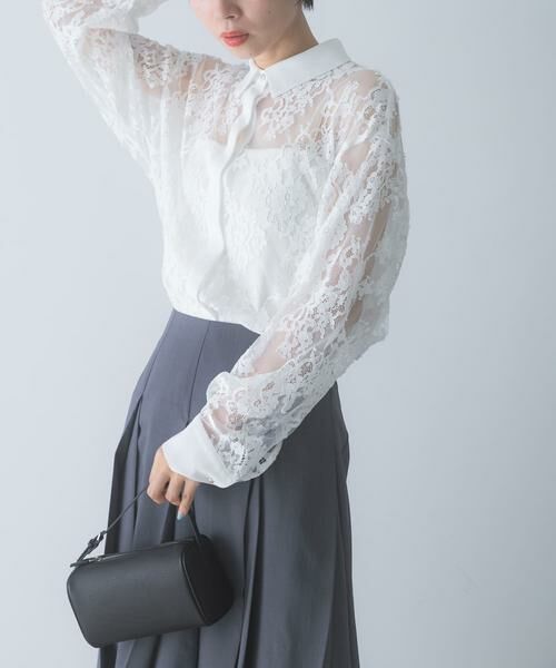 URBAN RESEARCH ROSSO / アーバンリサーチ ロッソ シャツ・ブラウス | レースクレリックシャツ | 詳細16