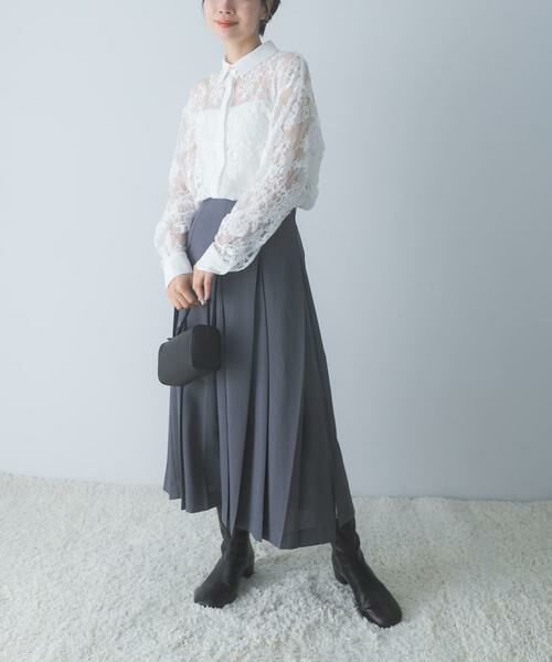 URBAN RESEARCH ROSSO / アーバンリサーチ ロッソ シャツ・ブラウス | レースクレリックシャツ | 詳細18