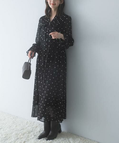 URBAN RESEARCH ROSSO / アーバンリサーチ ロッソ ワンピース | 『WEB限定』フラワー刺繍ピンタックフリルワンピース | 詳細3