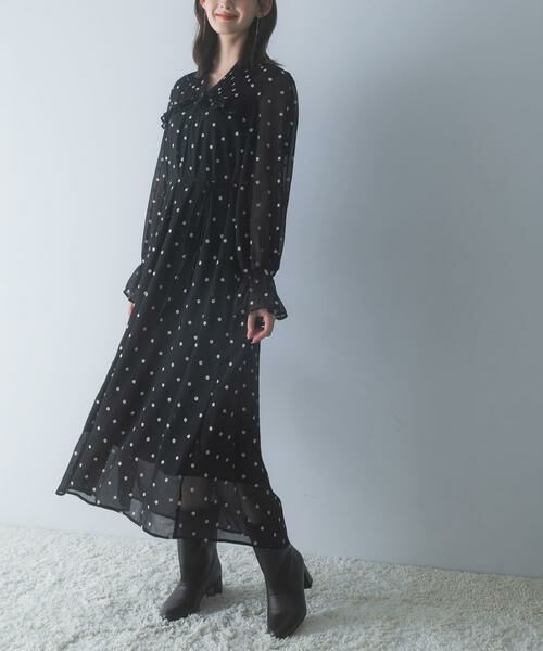 URBAN RESEARCH ROSSO / アーバンリサーチ ロッソ ワンピース | 『WEB限定』フラワー刺繍ピンタックフリルワンピース | 詳細4