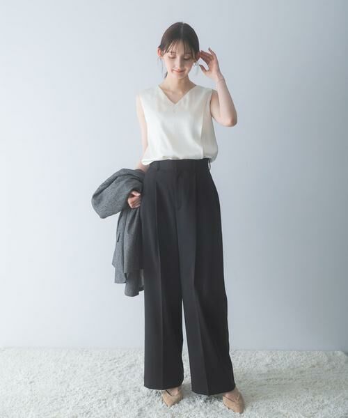 URBAN RESEARCH ROSSO / アーバンリサーチ ロッソ その他パンツ | 防シワハイウエストワイドスラックス | 詳細22