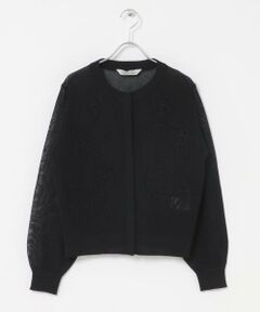 URBAN RESEARCH ROSSO / アーバンリサーチ ロッソ カーディガン・ボレロ | Torrazzo Donna　CORD LACE SHEER CARDIGAN