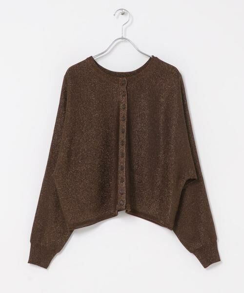 URBAN RESEARCH ROSSO / アーバンリサーチ ロッソ ニット・セーター | Torrazzo Donna　LAMEYARN DOLMAN SLEEVE KNIT（ブラウン）