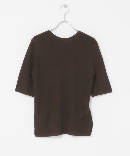 URBAN RESEARCH ROSSO / アーバンリサーチ ロッソ ニット・セーター | ELENDEEK　2WAY SHEER KNIT（ブラウン）