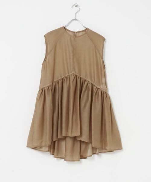 URBAN RESEARCH ROSSO / アーバンリサーチ ロッソ シャツ・ブラウス | ELENDEEK　SHEER PEPLUM  BLOUSE（ベージュ）