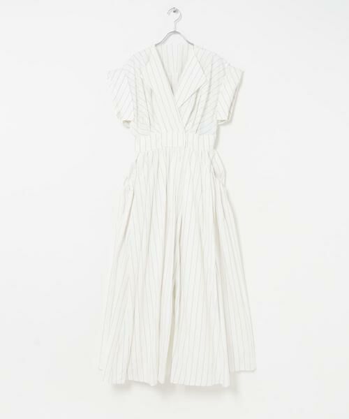URBAN RESEARCH ROSSO / アーバンリサーチ ロッソ ワンピース | ELENDEEK　OPEN COLLAR SHIRT ONE-PIECE（ホワイト系その他）