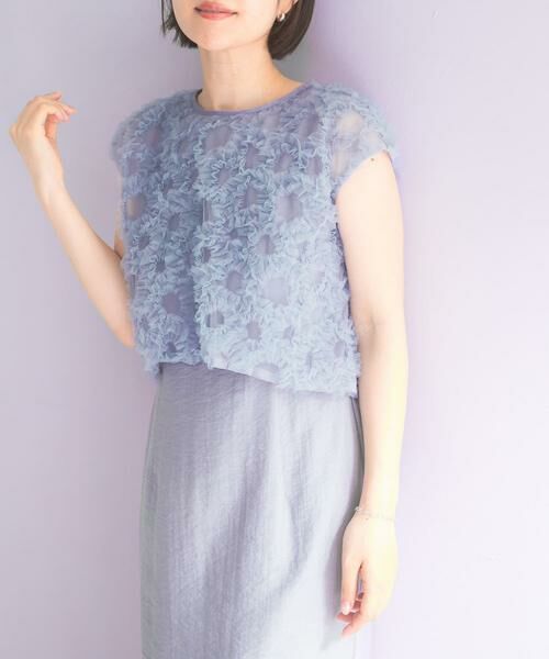 URBAN RESEARCH ROSSO / アーバンリサーチ ロッソ ドレス | kaene　フラッフィーフラワーコンビドレス | 詳細1