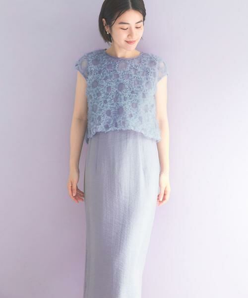 URBAN RESEARCH ROSSO / アーバンリサーチ ロッソ ドレス | kaene　フラッフィーフラワーコンビドレス | 詳細2