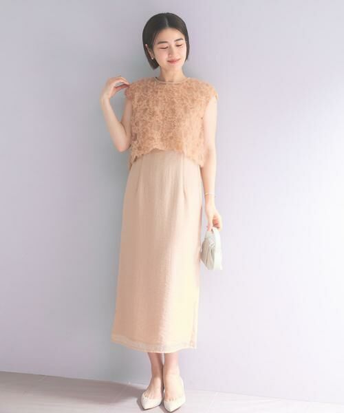 URBAN RESEARCH ROSSO / アーバンリサーチ ロッソ ドレス | kaene　フラッフィーフラワーコンビドレス | 詳細12