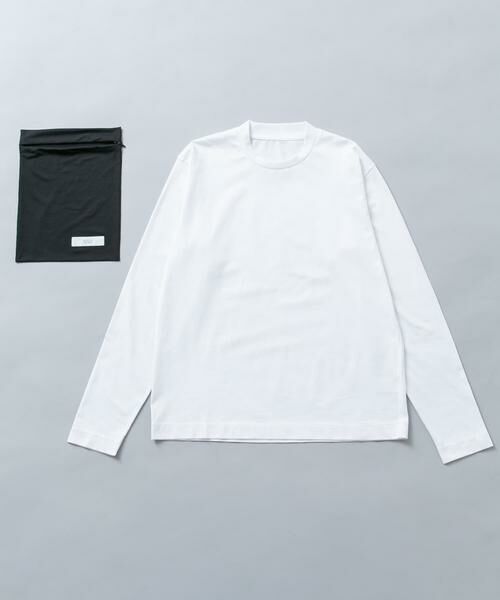 URBAN RESEARCH ROSSO / アーバンリサーチ ロッソ Tシャツ | 『冷感/速乾』Cool Touch トラベルロングスリーブTシャツ(ホワイト)