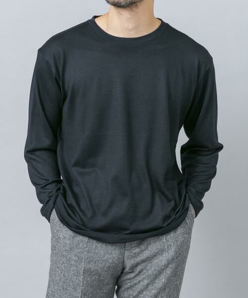 URBAN RESEARCH ROSSO / アーバンリサーチ ロッソ Tシャツ | 『マシンウォッシャブル』ハイクオリティウールロングスリーブTシャツ | 詳細1