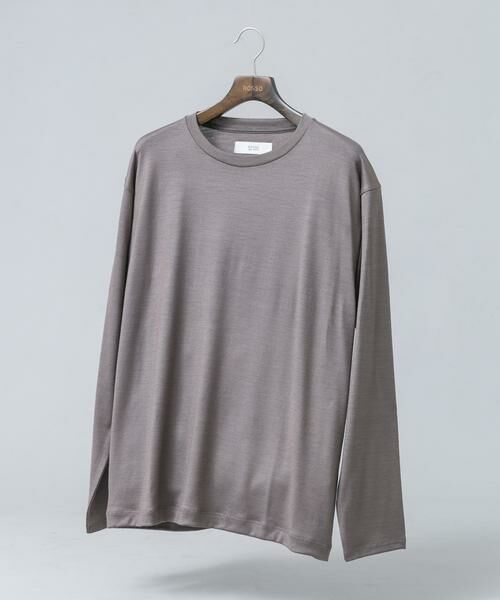 URBAN RESEARCH ROSSO / アーバンリサーチ ロッソ Tシャツ | 『マシンウォッシャブル』ハイクオリティウールロングスリーブTシャツ（ベージュ系その他）
