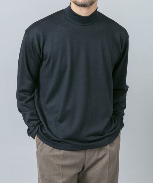 URBAN RESEARCH ROSSO / アーバンリサーチ ロッソ Tシャツ | 『マシンウォッシャブル』ハイクオリティウールモックネックTシャツ | 詳細1