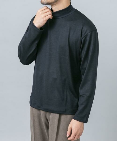URBAN RESEARCH ROSSO / アーバンリサーチ ロッソ Tシャツ | 『マシンウォッシャブル』ハイクオリティウールモックネックTシャツ | 詳細2
