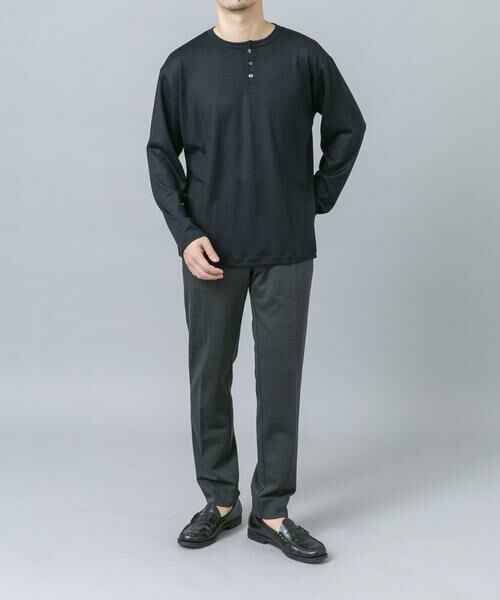 URBAN RESEARCH ROSSO / アーバンリサーチ ロッソ Tシャツ | 『マシンウォッシャブル』ハイクオリティウールヘンリーネックTシャツ | 詳細4