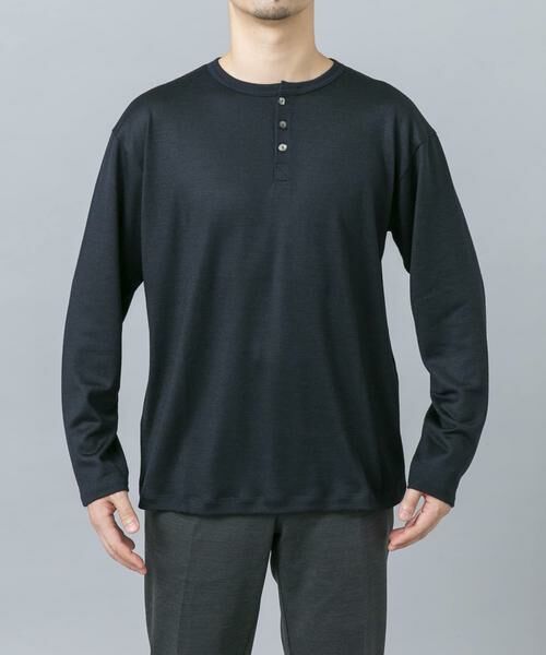 URBAN RESEARCH ROSSO / アーバンリサーチ ロッソ Tシャツ | 『マシンウォッシャブル』ハイクオリティウールヘンリーネックTシャツ | 詳細5