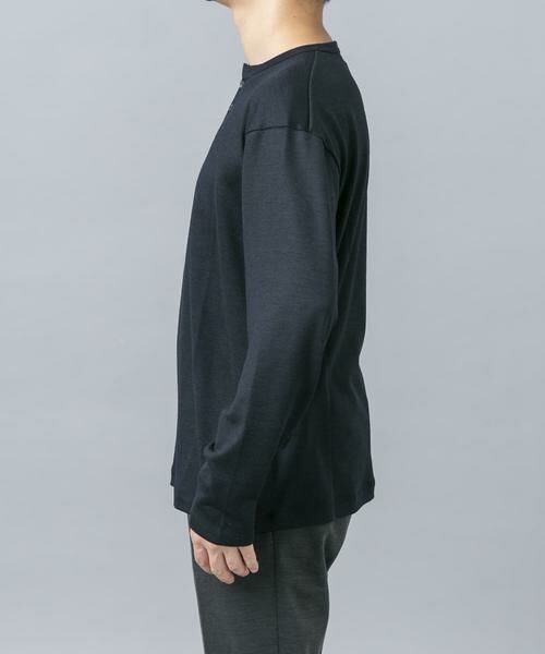 URBAN RESEARCH ROSSO / アーバンリサーチ ロッソ Tシャツ | 『マシンウォッシャブル』ハイクオリティウールヘンリーネックTシャツ | 詳細6