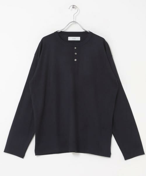 URBAN RESEARCH ROSSO / アーバンリサーチ ロッソ Tシャツ | 『マシンウォッシャブル』ハイクオリティウールヘンリーネックTシャツ | 詳細8