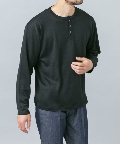 URBAN RESEARCH ROSSO / アーバンリサーチ ロッソ Tシャツ | 『マシンウォッシャブル』ハイクオリティウールヘンリーネックTシャツ | 詳細11