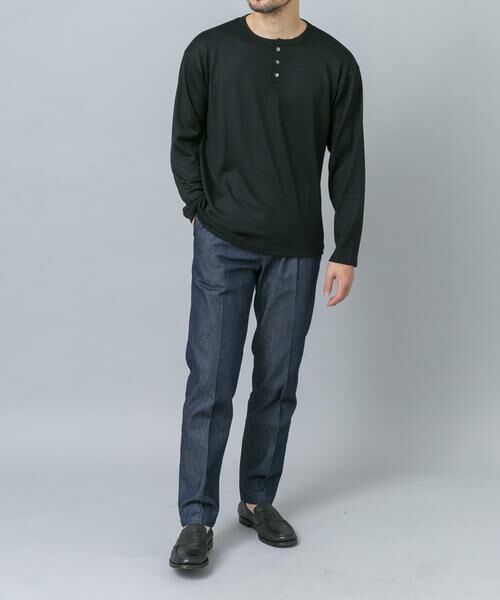 URBAN RESEARCH ROSSO / アーバンリサーチ ロッソ Tシャツ | 『マシンウォッシャブル』ハイクオリティウールヘンリーネックTシャツ | 詳細12
