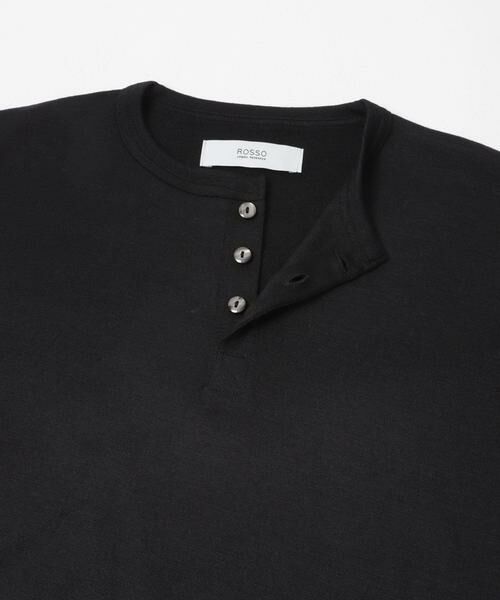 URBAN RESEARCH ROSSO / アーバンリサーチ ロッソ Tシャツ | 『マシンウォッシャブル』ハイクオリティウールヘンリーネックTシャツ | 詳細14
