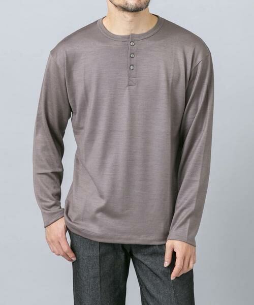 URBAN RESEARCH ROSSO / アーバンリサーチ ロッソ Tシャツ | 『マシンウォッシャブル』ハイクオリティウールヘンリーネックTシャツ | 詳細20
