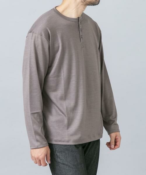 URBAN RESEARCH ROSSO / アーバンリサーチ ロッソ Tシャツ | 『マシンウォッシャブル』ハイクオリティウールヘンリーネックTシャツ | 詳細21