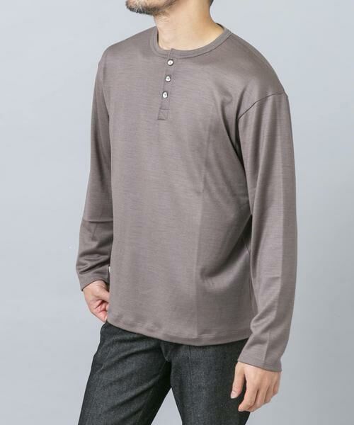 URBAN RESEARCH ROSSO / アーバンリサーチ ロッソ Tシャツ | 『マシンウォッシャブル』ハイクオリティウールヘンリーネックTシャツ | 詳細22