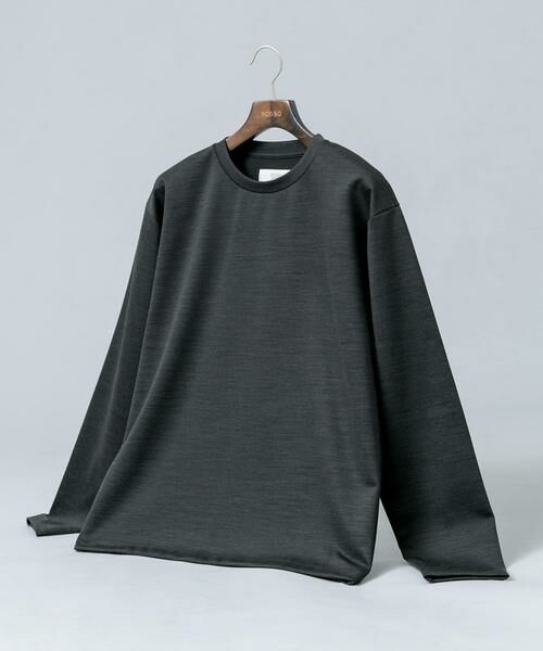 URBAN RESEARCH ROSSO / アーバンリサーチ ロッソ Tシャツ | 『セットアップ対応/防シワ』ウールジャージークルーネックTシャツ(グレー)