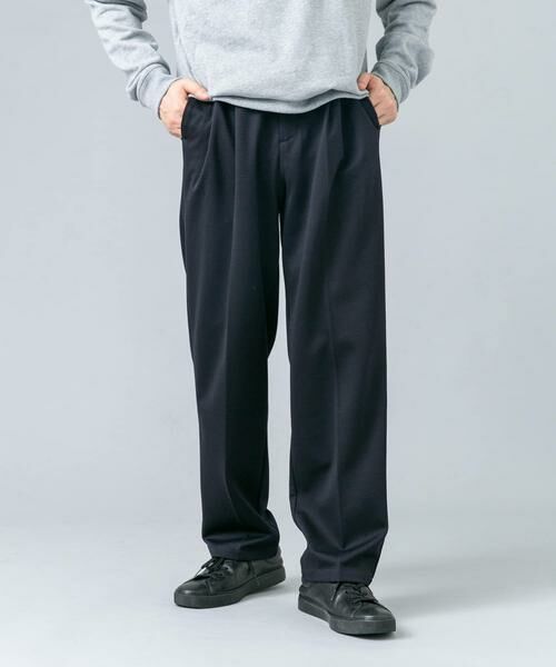 URBAN RESEARCH ROSSO / アーバンリサーチ ロッソ その他パンツ | 『セットアップ対応/防シワ』 ウールジャージーストレートスラックス | 詳細1